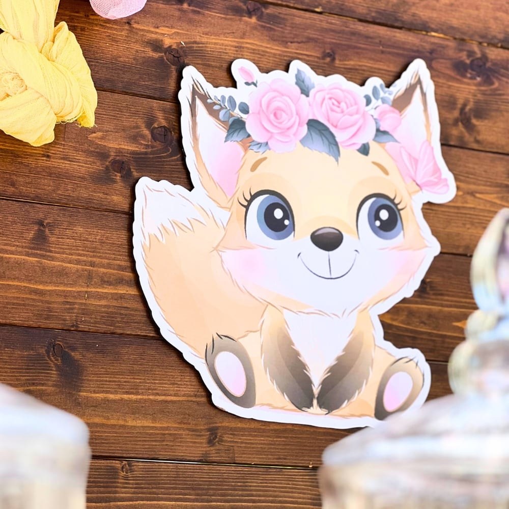 Candy bar βάπτισης με θέμα την αλεπού