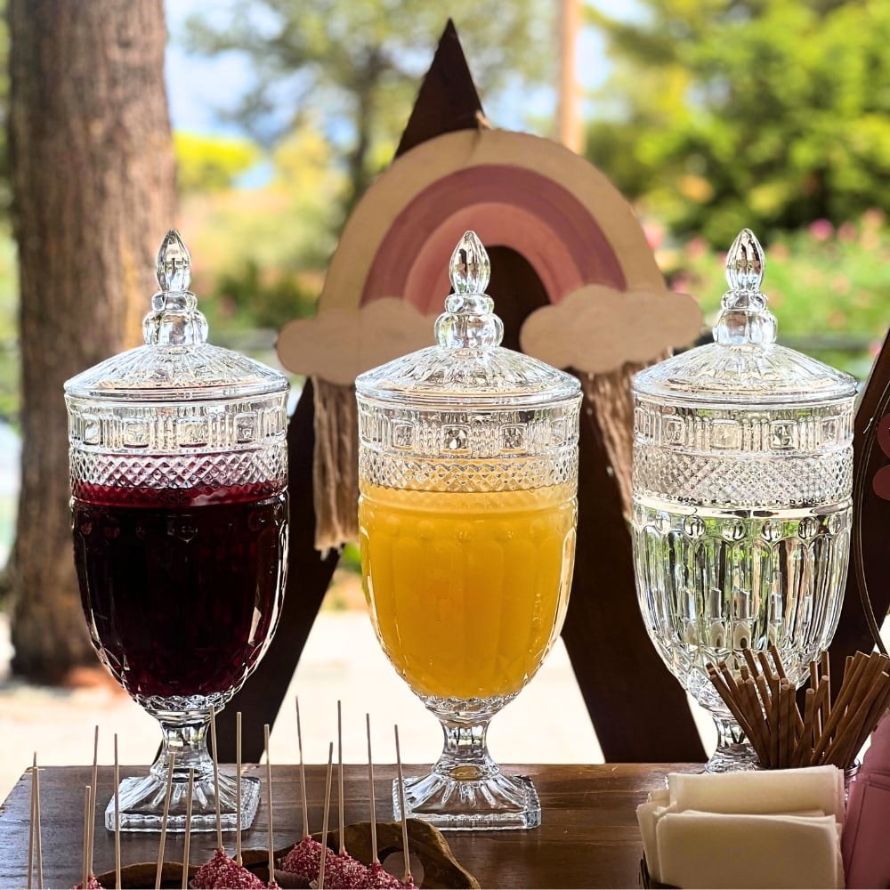 Boho rainbow candy bar βάπτισης για κορίτσι