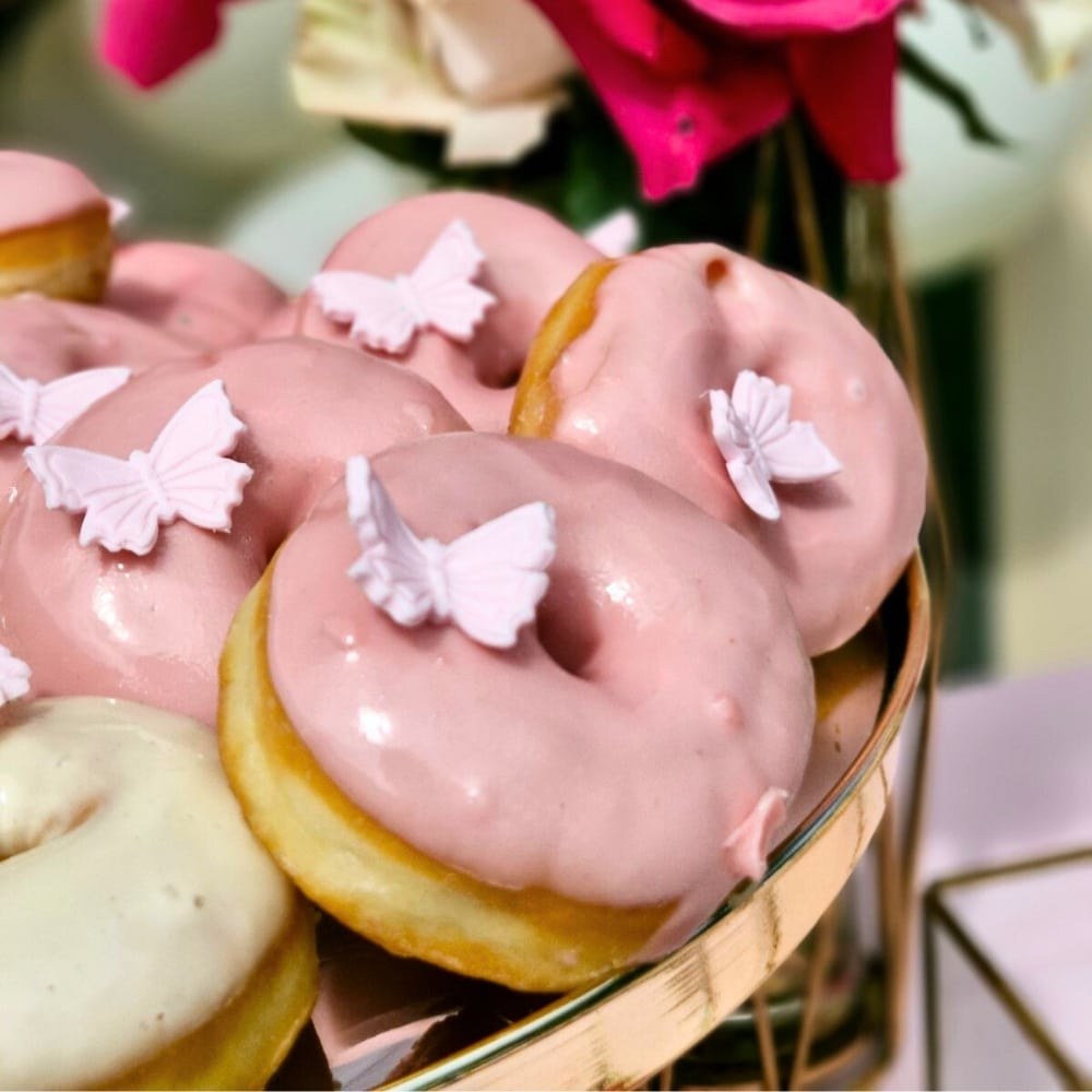 Candy bar βάπτισης για κορίτσι με θέμα την πεταλούδα