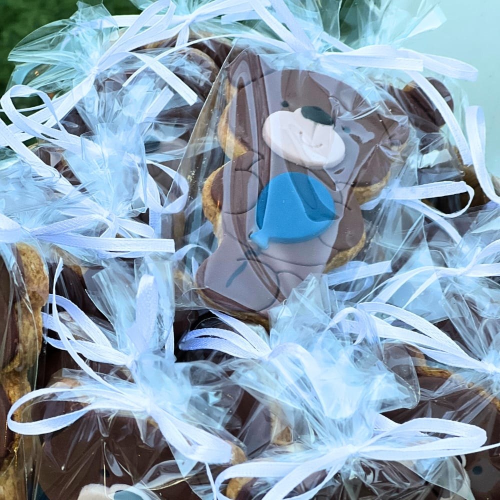 Candy bar βάπτισης με θέμα το αρκουδάκι