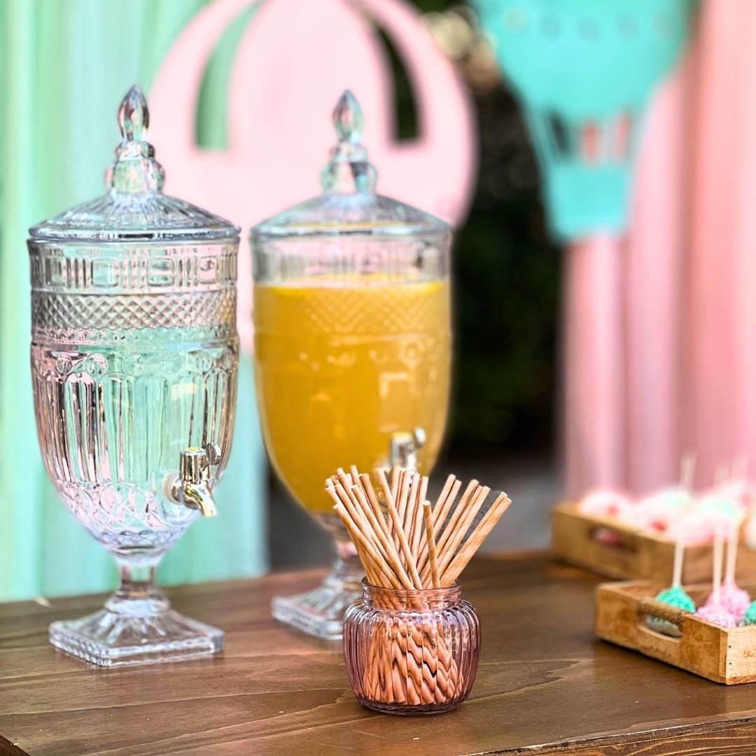 Candy bar βάπτισης για κορίτσι με θέμα το ταξίδι