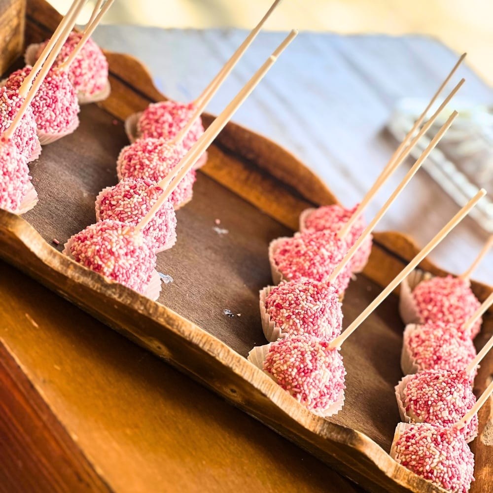 Boho rainbow candy bar βάπτισης για κορίτσι