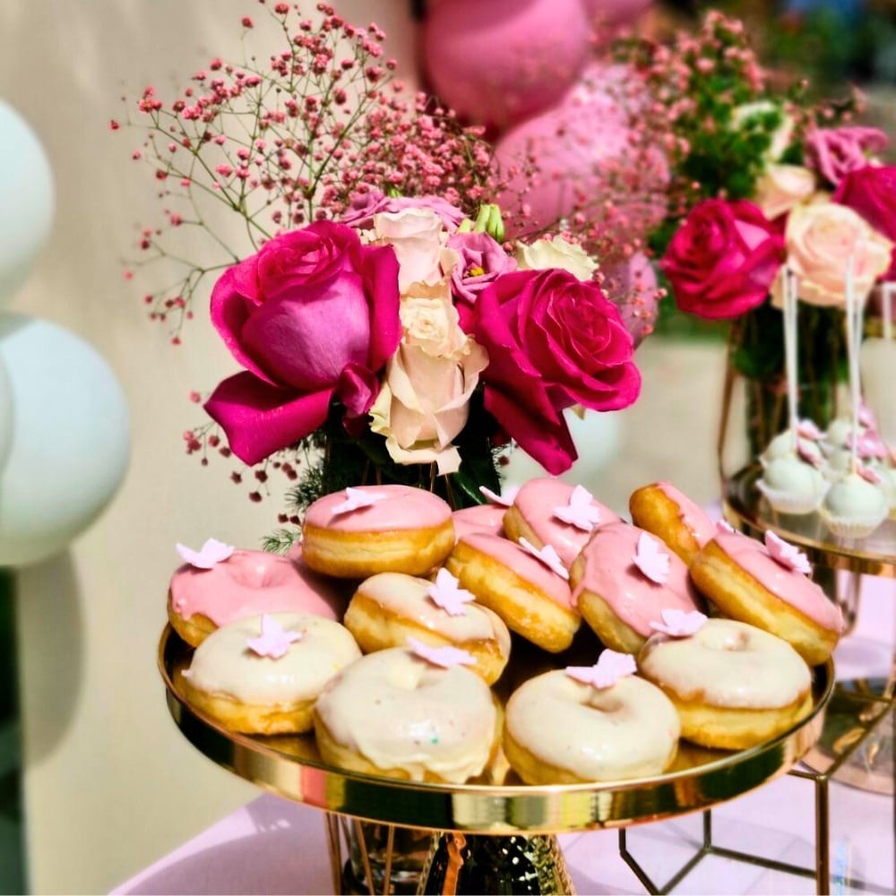 Candy bar βάπτισης για κορίτσι με θέμα την πεταλούδα