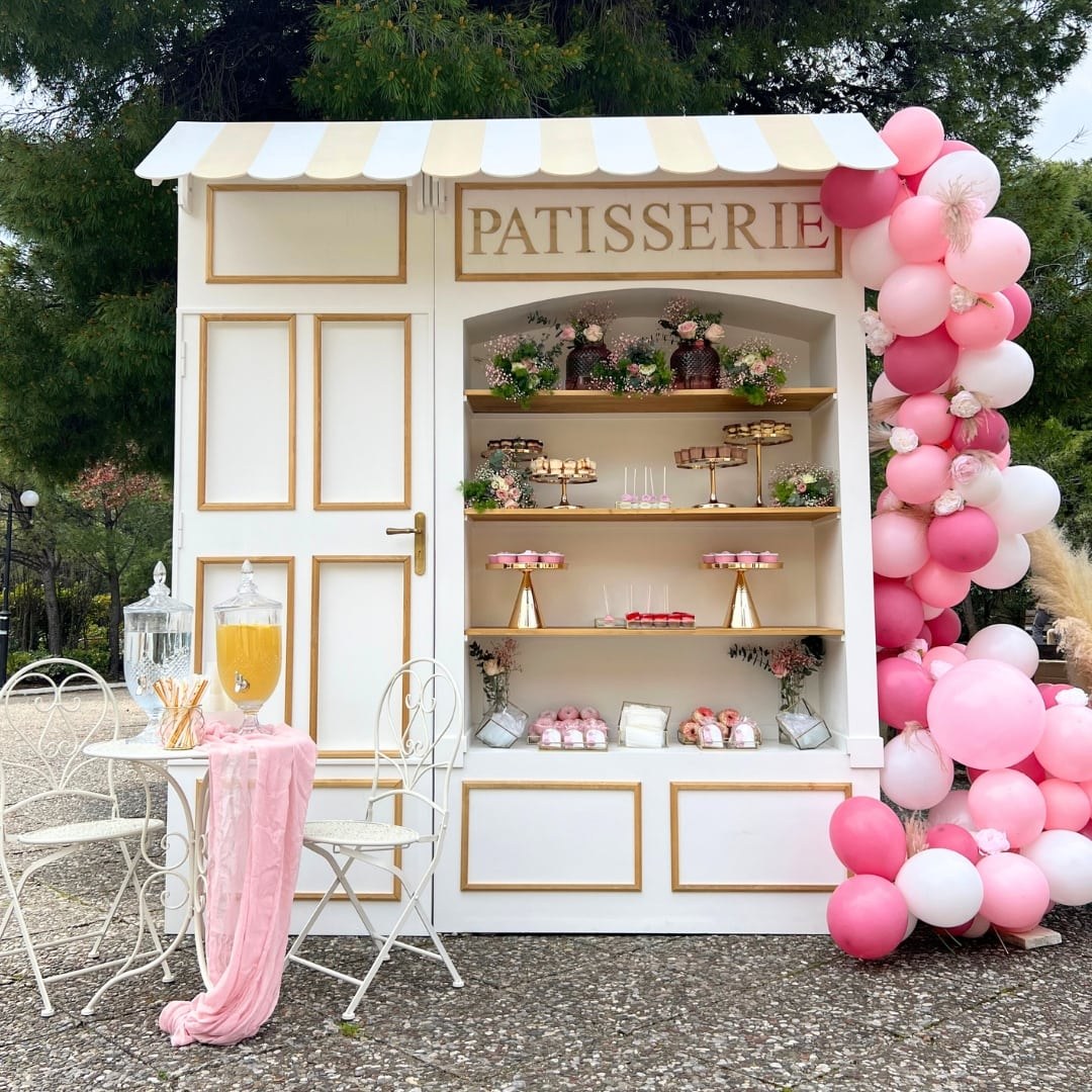 Candy bar βάπτισης - Γαλλικό Patisserie