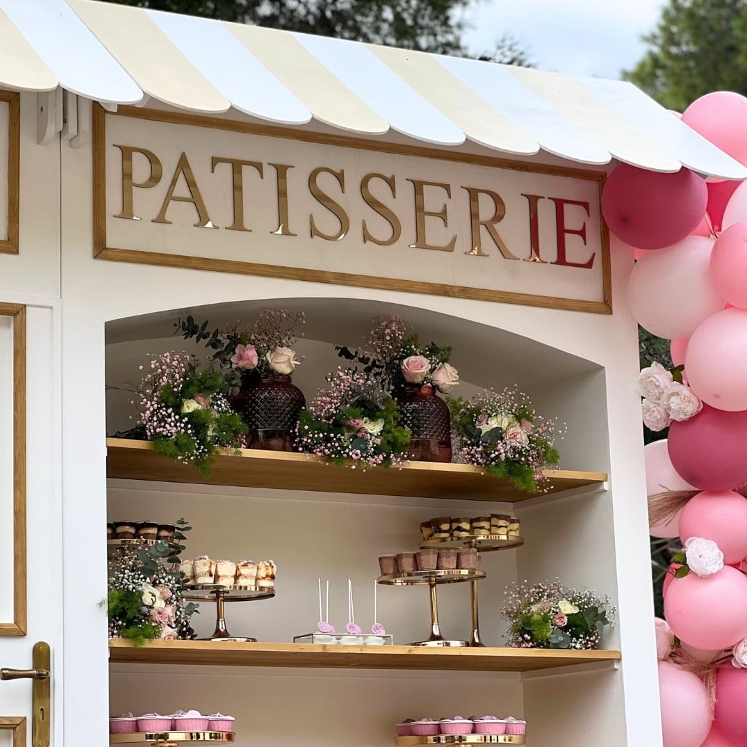 Candy bar βάπτισης - Γαλλικό Patisserie