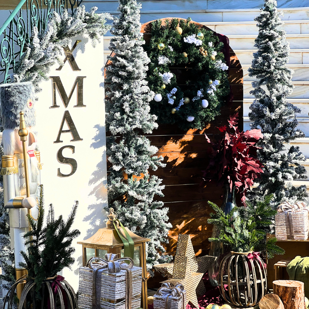 Χριστουγεννιάτικο στολισμός βάπτισης για αγόρι 