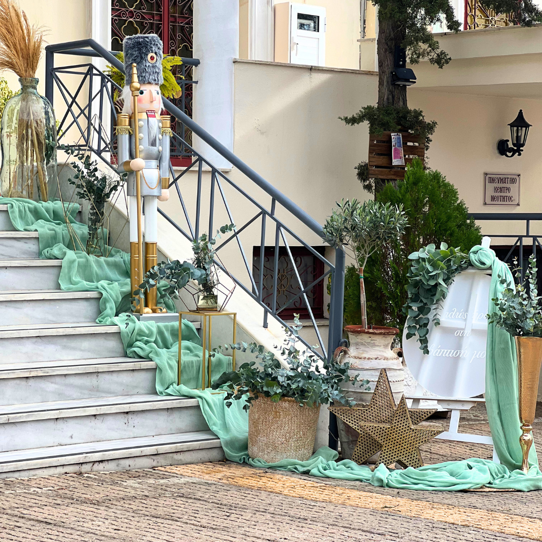 Χριστουγεννιάτικος στολισμός βάπτισης για αγόρι