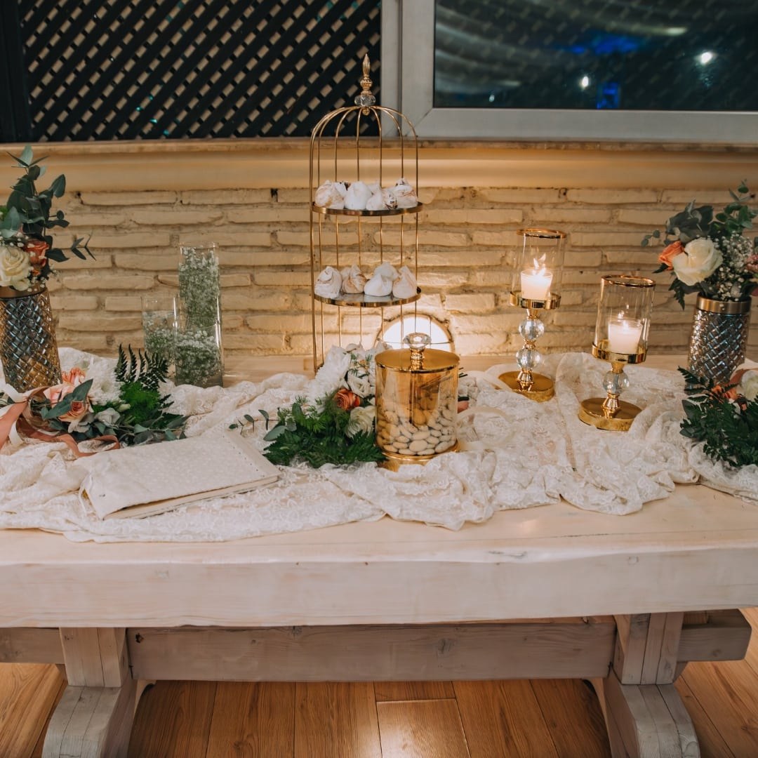 Candy bar γάμου στο Κτήμα 28