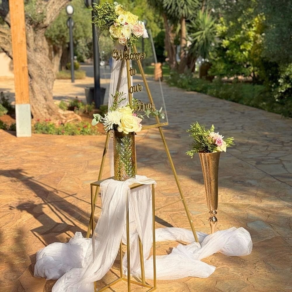 Ρομαντικός στολισμός γάμου στο Κτήμα Κρωπίας Γη