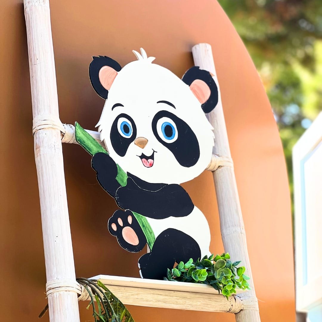 Στολισμός βάπτισης για αγόρι με θέμα το πάντα (panda)