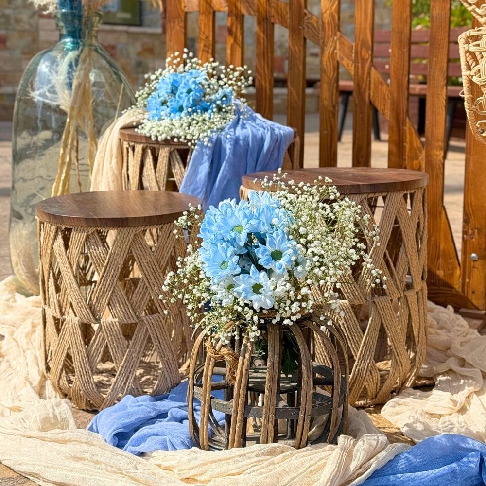 Στολισμός βάπτισης για αγόρι με θέμα το αρκουδάκι