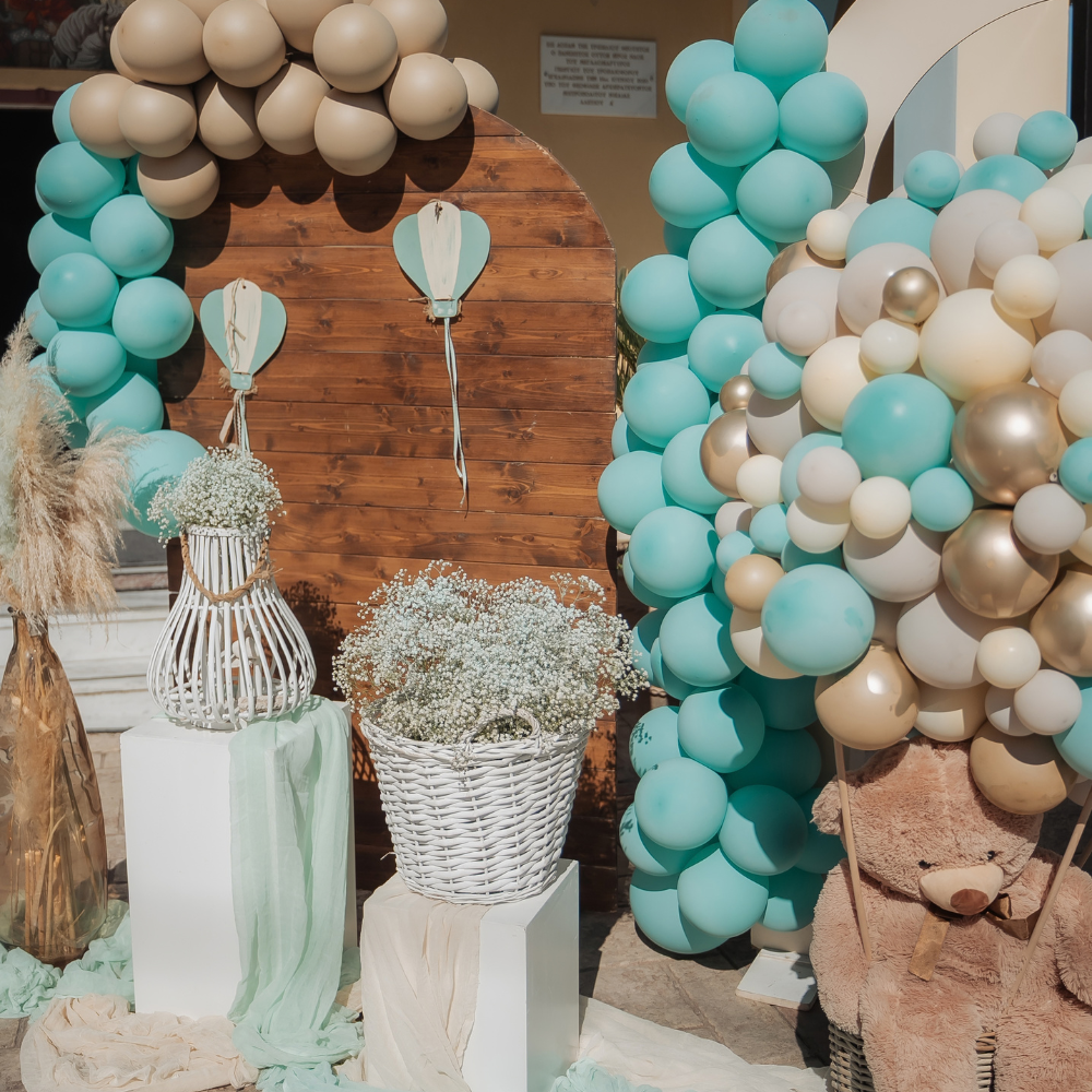 Στολισμός βάπτισης με θέμα το αρκουδάκι