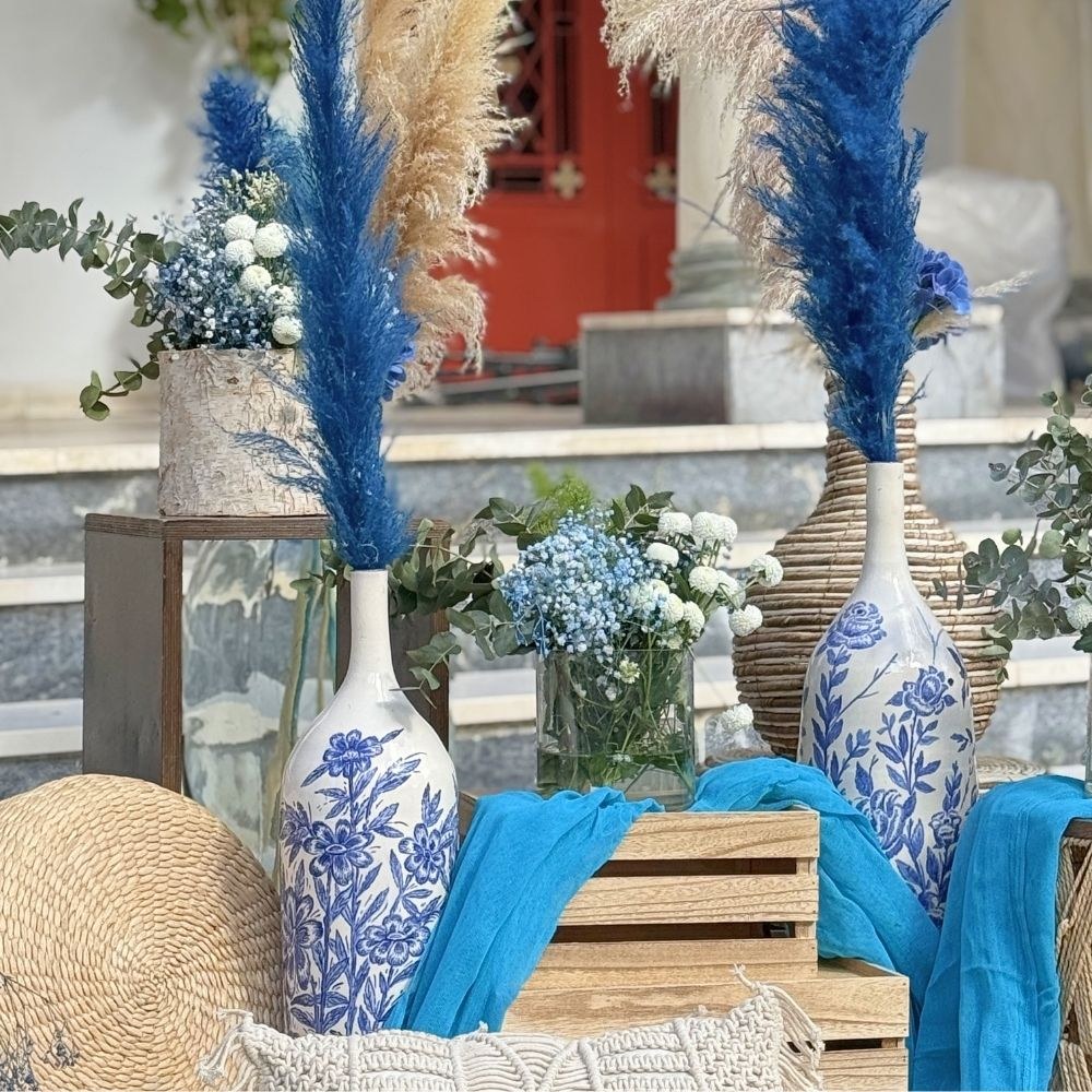 Στολισμός βάπτισης boho-chinoiserie