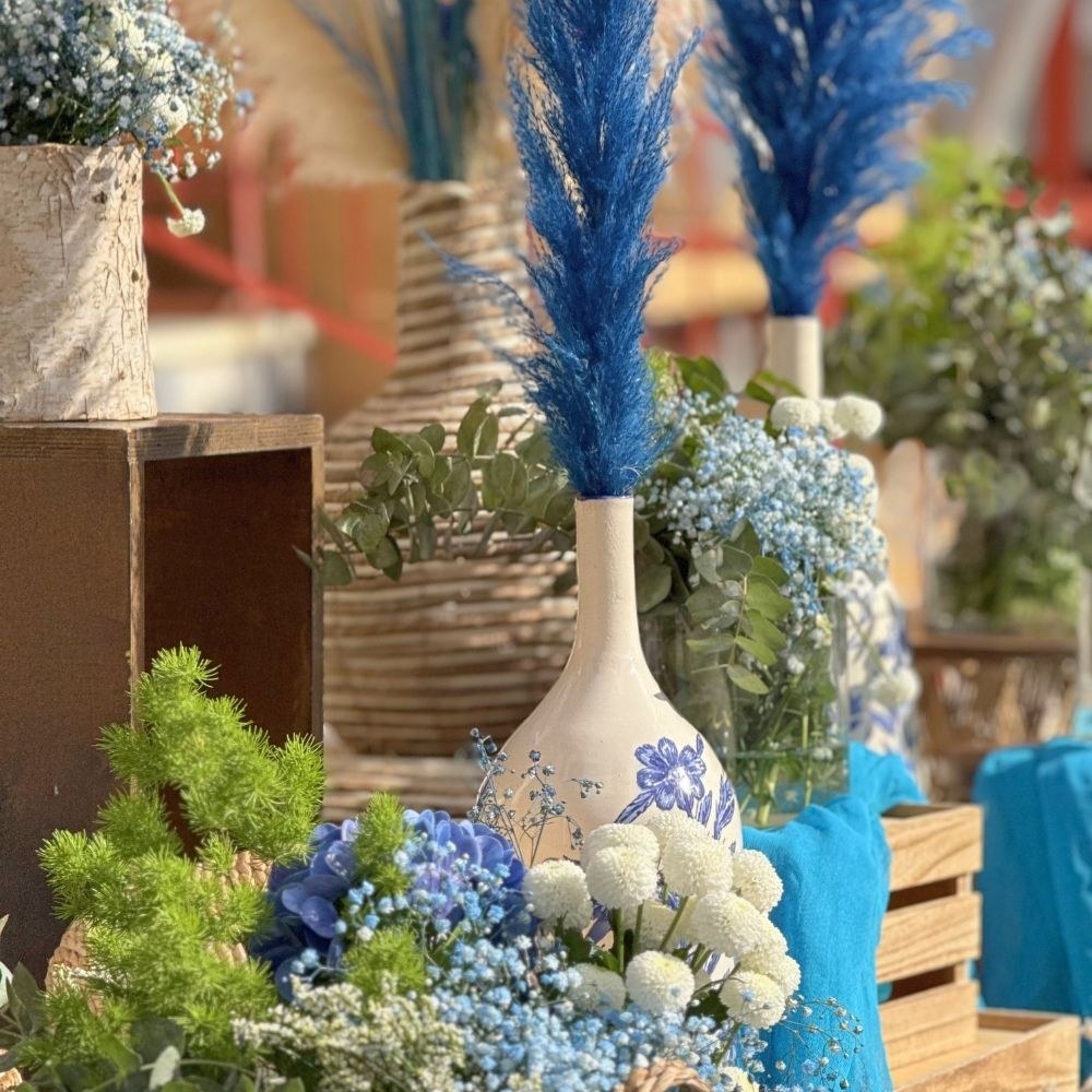 Στολισμός βάπτισης boho-chinoiserie