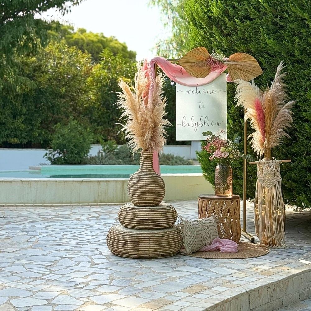 Στολισμός βάπτισης για κορίτσι με θέμα το αρκουδάκι