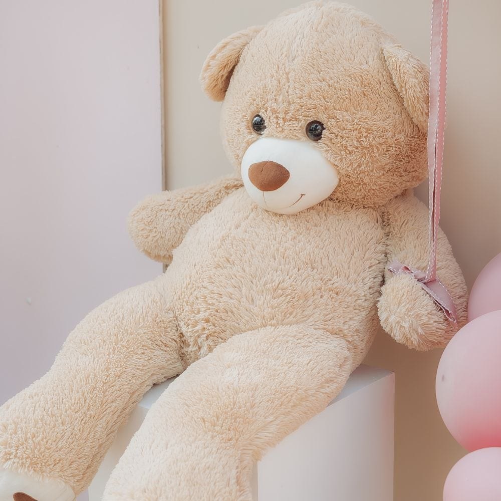 Στολισμός βάπτισης για κορίτσι με θέμα το αρκουδάκι 