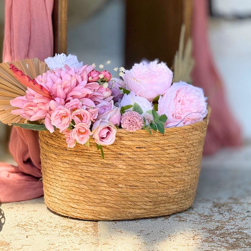 Boho rainbow στολισμός βάπτισης για κορίτσι