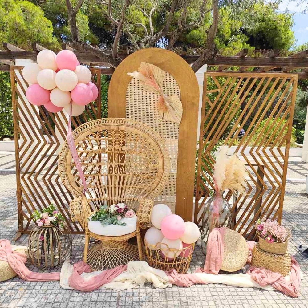 Στολισμός βάπτισης για κορίτσι σε boho στυλ