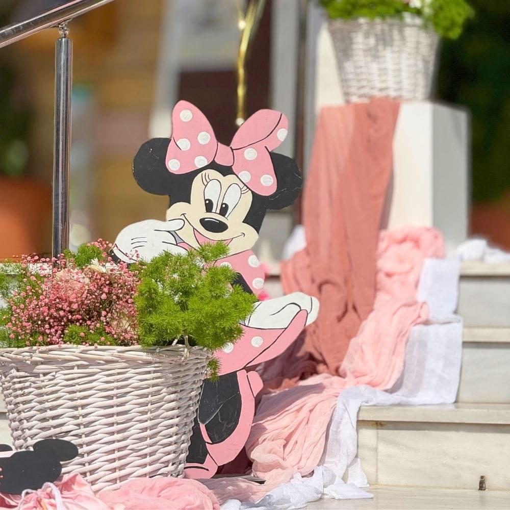 Στολισμός βάπτισης για κορίτσι με θέμα τη Minnie