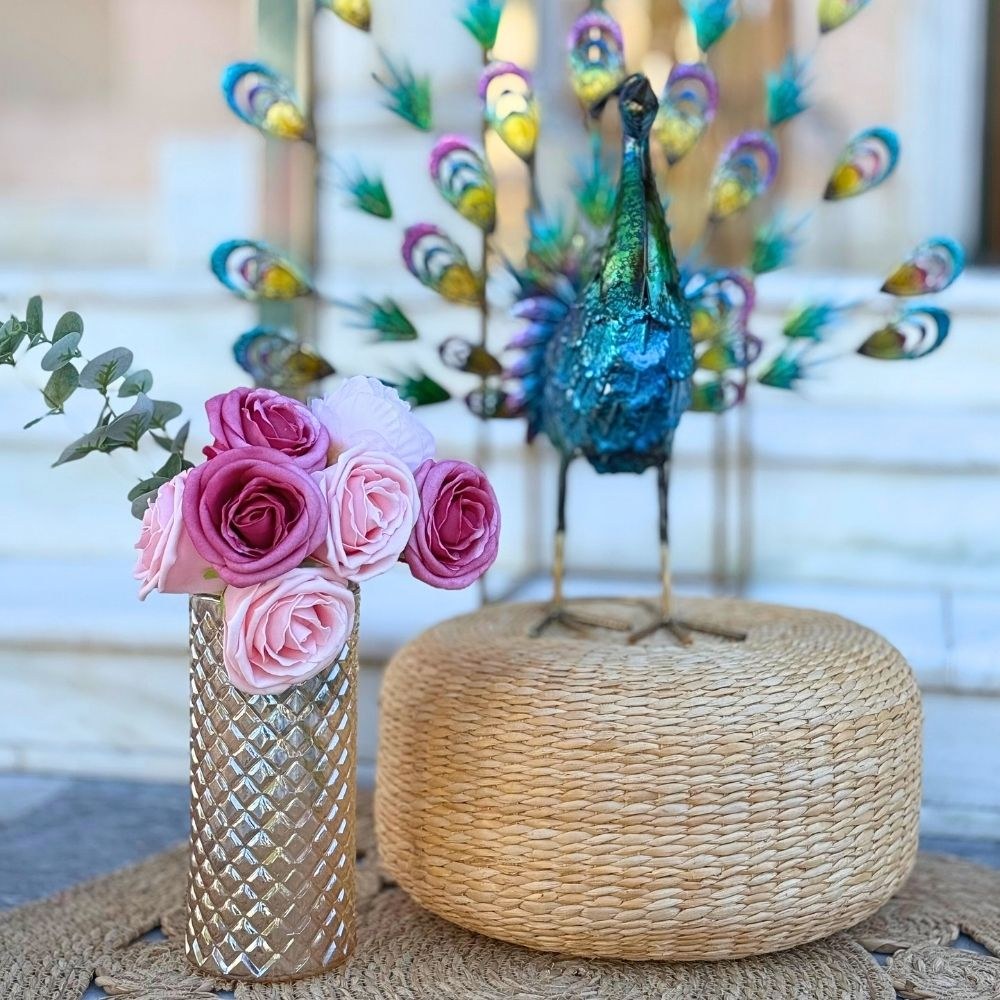 Στολισμός βάπτισης για κορίτσι με θέμα το παγώνι