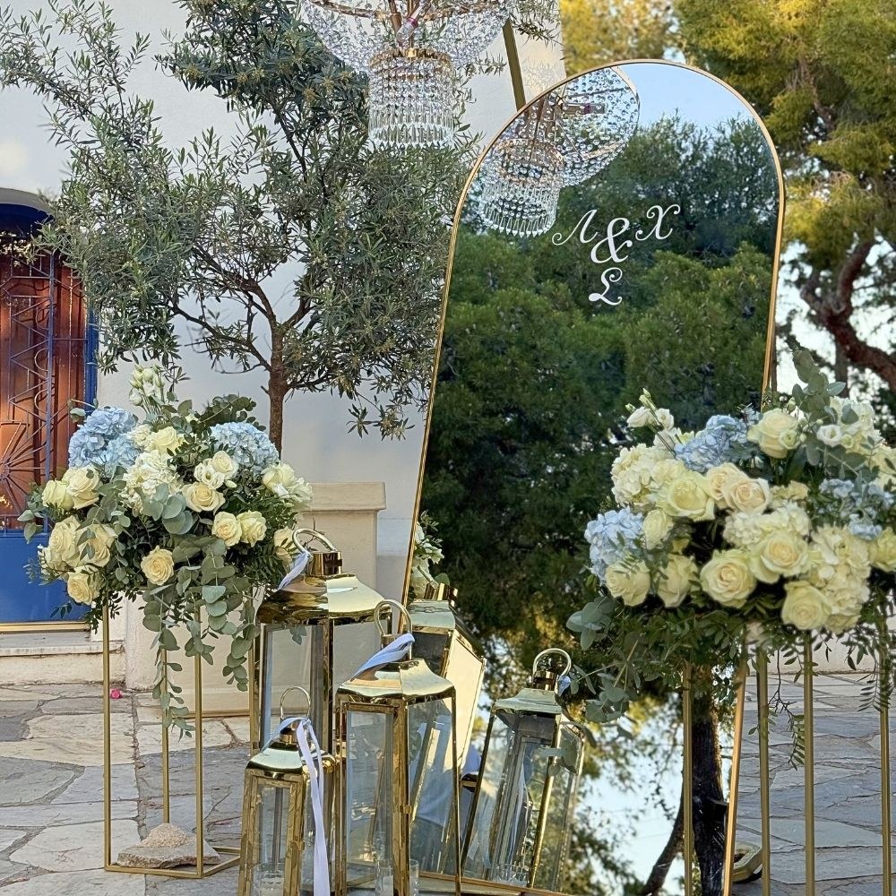 Στολισμός γάμου και βάπτισης σε χρυσό