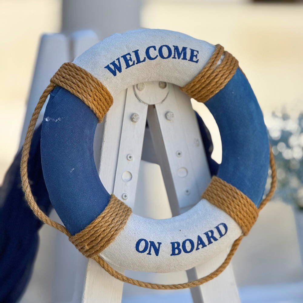 Στολισμός βάπτισης για αγόρι με ναυτικό θέμα