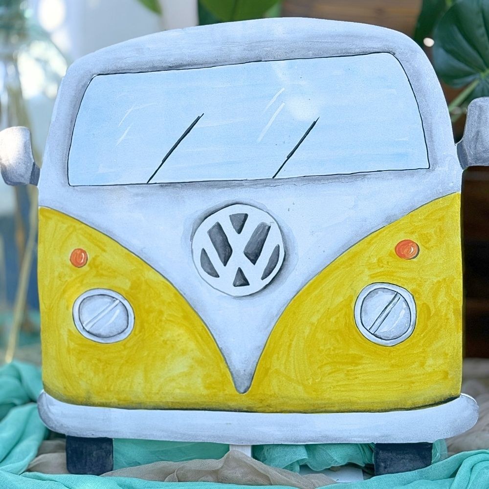 Στολισμός βάπτισης για αγόρι με θέμα Volkswagen Van και Surf