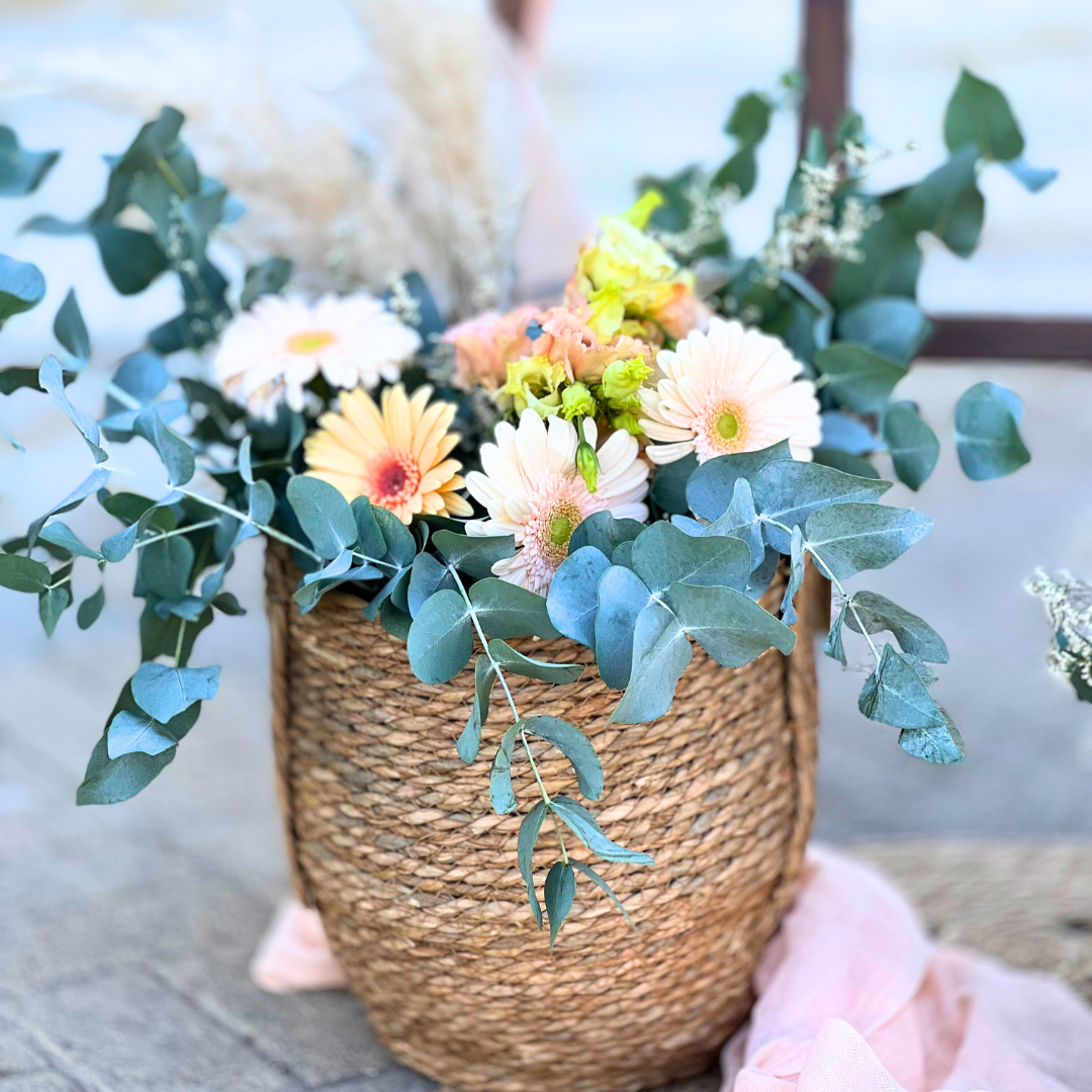 Στολισμός βάπτισης για κορίτσι με θέμα boho rainbow