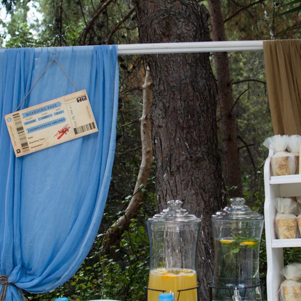 Candy Bar βάπτισης του μικρού Σπύρου - Θέμα βάπτισης το ταξίδι