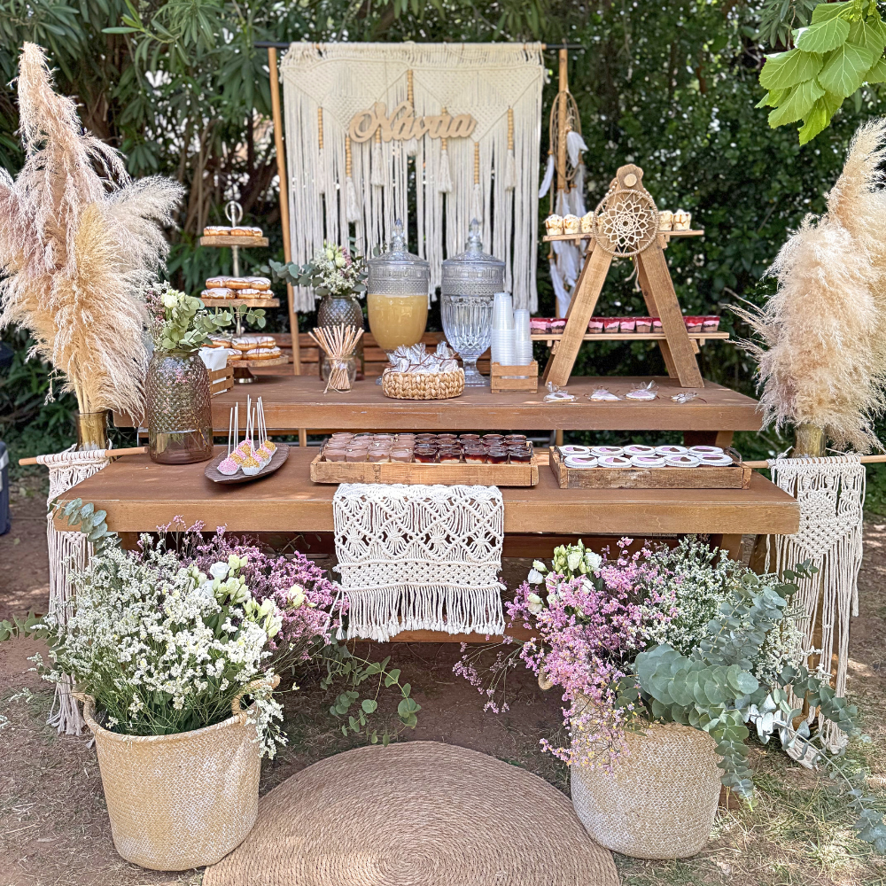 Boho candy bar βάπτισης