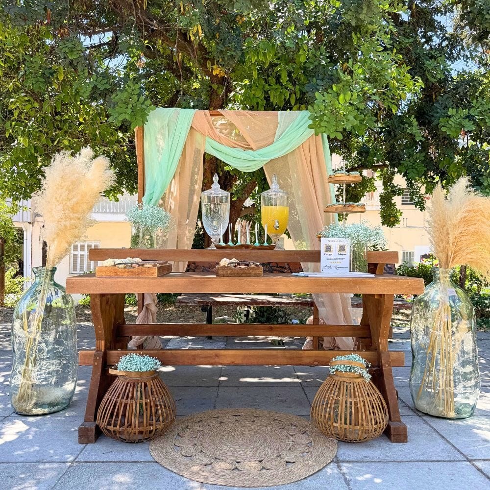 Candy bar βάπτισης για αγόρι για βάπτιση με θέμα το αρκουδάκι