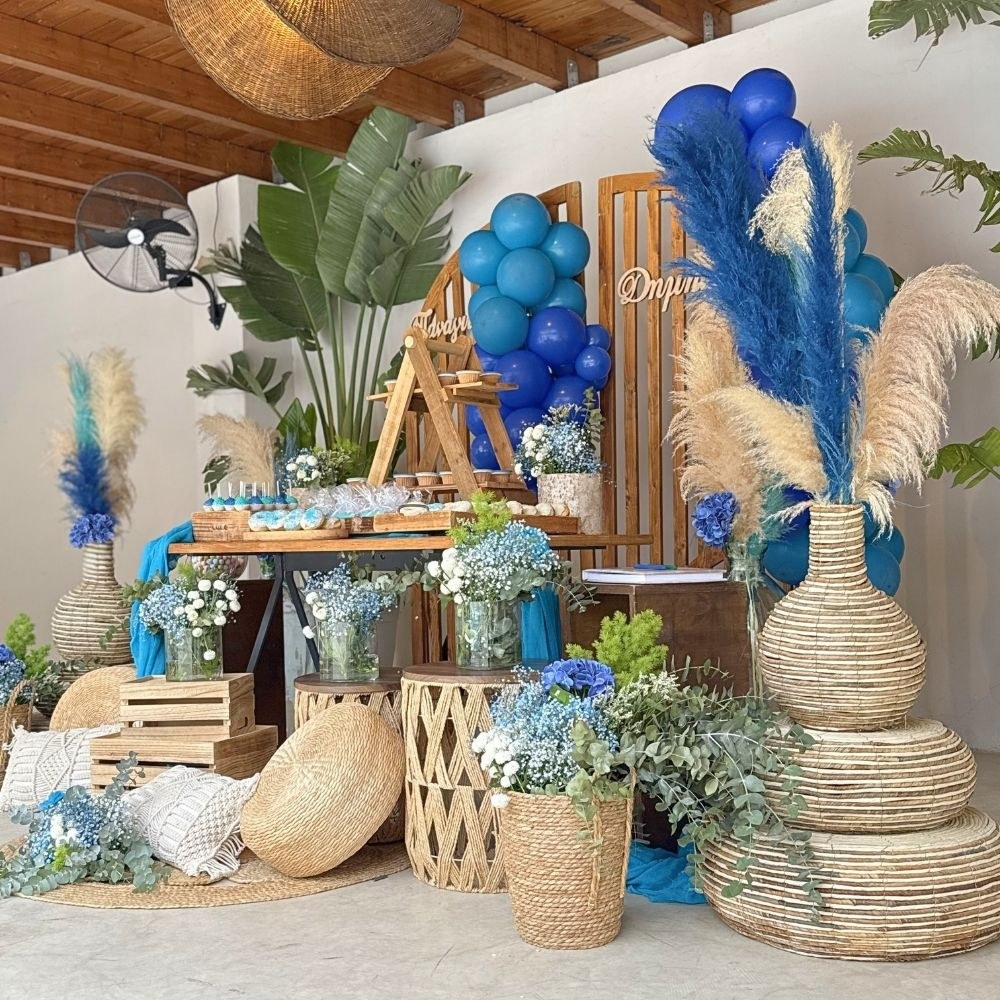 Candy bar βάπτισης boho - chinoiserie