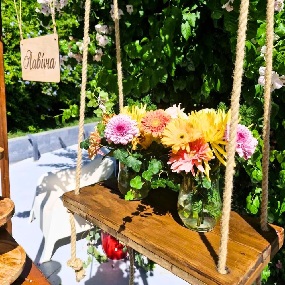 Candy bar βάπτισης φλοράλ