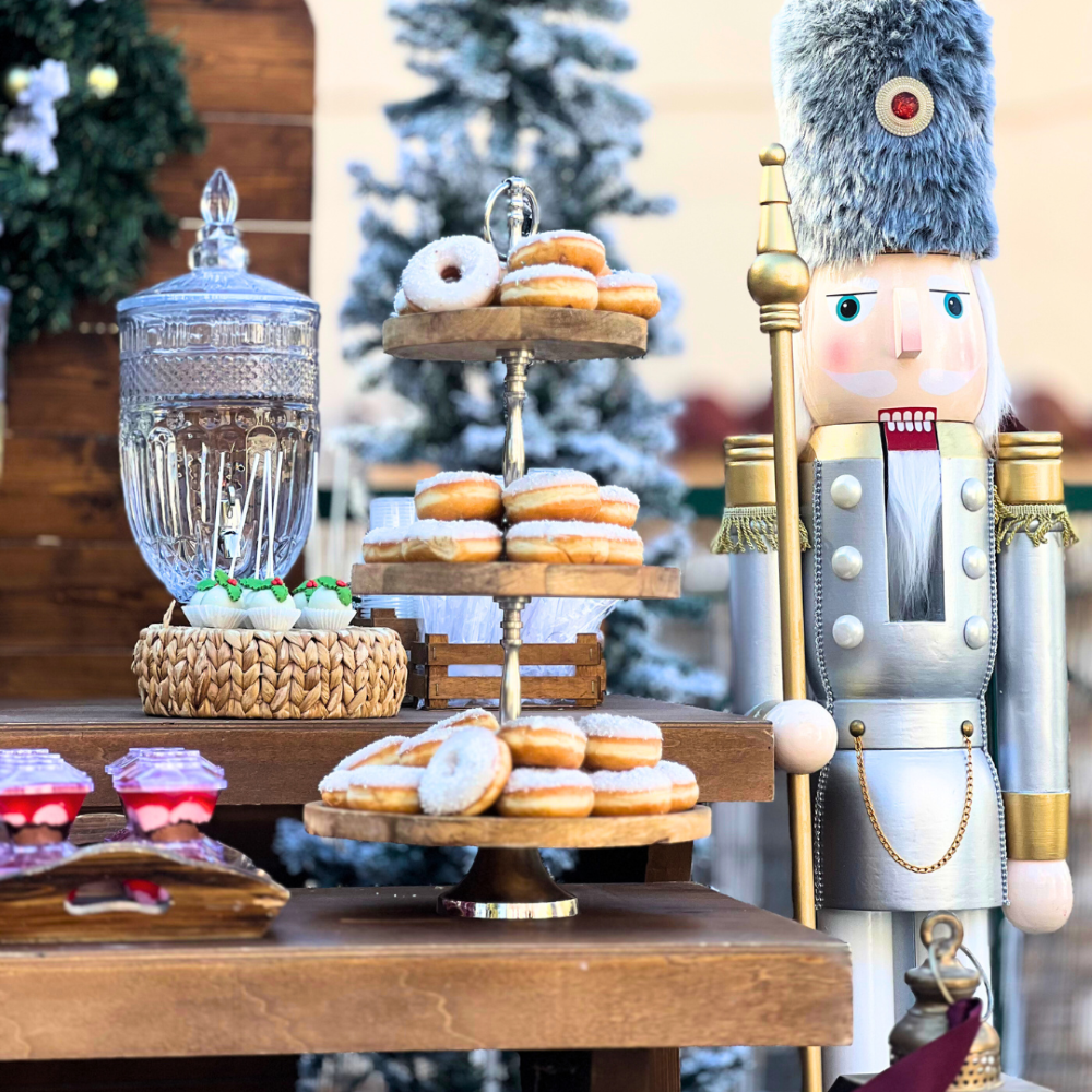 Χριστουγεννιάτικο candy bar βάπτισης για αγόρι