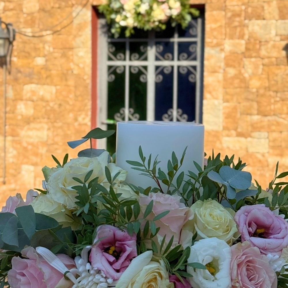 Ρομαντικός στολισμός γάμου στο Κτήμα Κρωπίας Γη