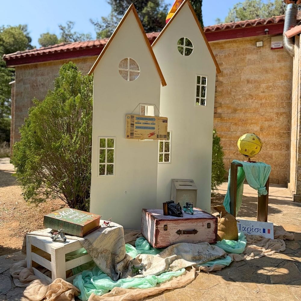 Στολισμός βάπτισης για αγόρι με θέμα το ταξίδι