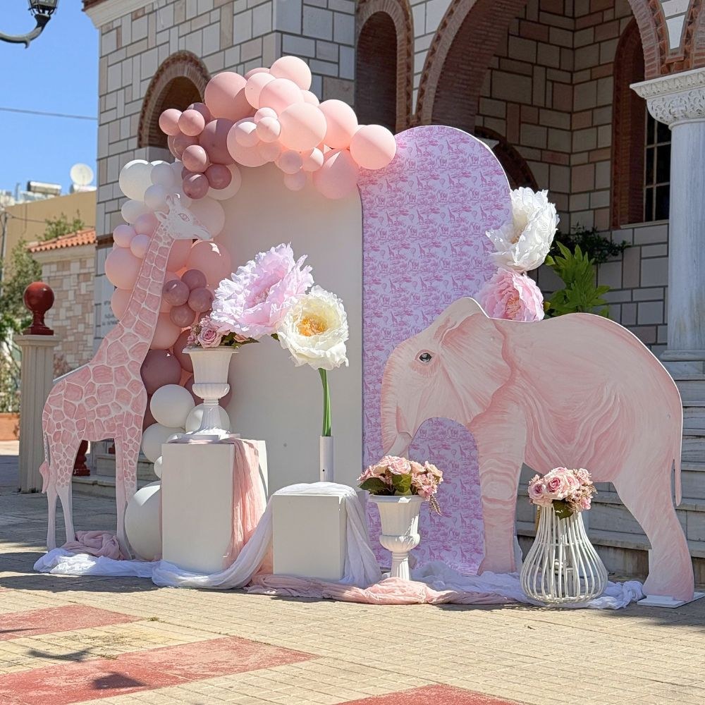 Στολισμός βάπτισης για κορίτσι baby dior