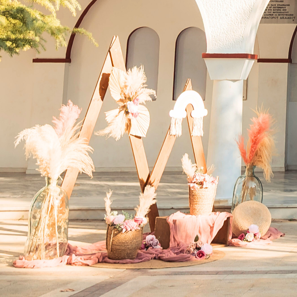 Στολισμός βάπτισης ουράνιο τόξο