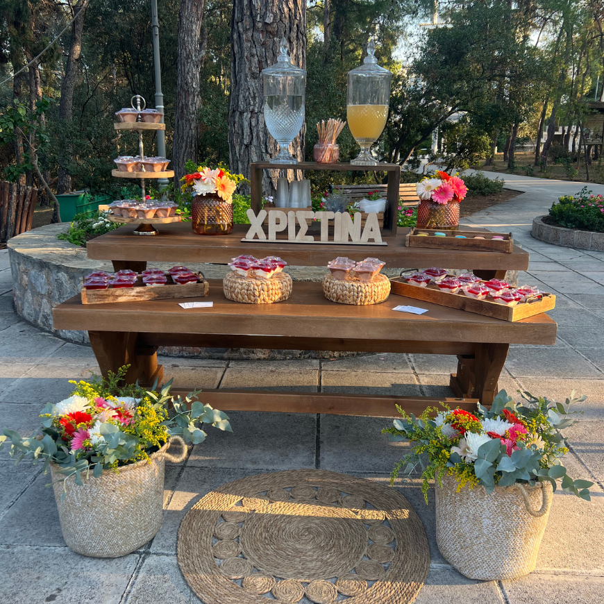 Φθινοπωρινός στολισμός βάπτισης για κορίτσι στην Αγία Φιλοθέη