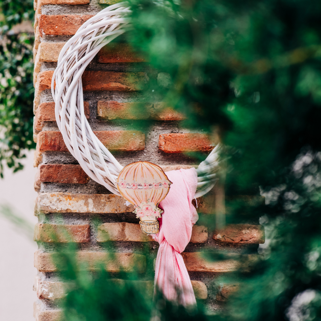 στολισμός βάπτισης για κορίτσι με θέμα ελεφαντάκι