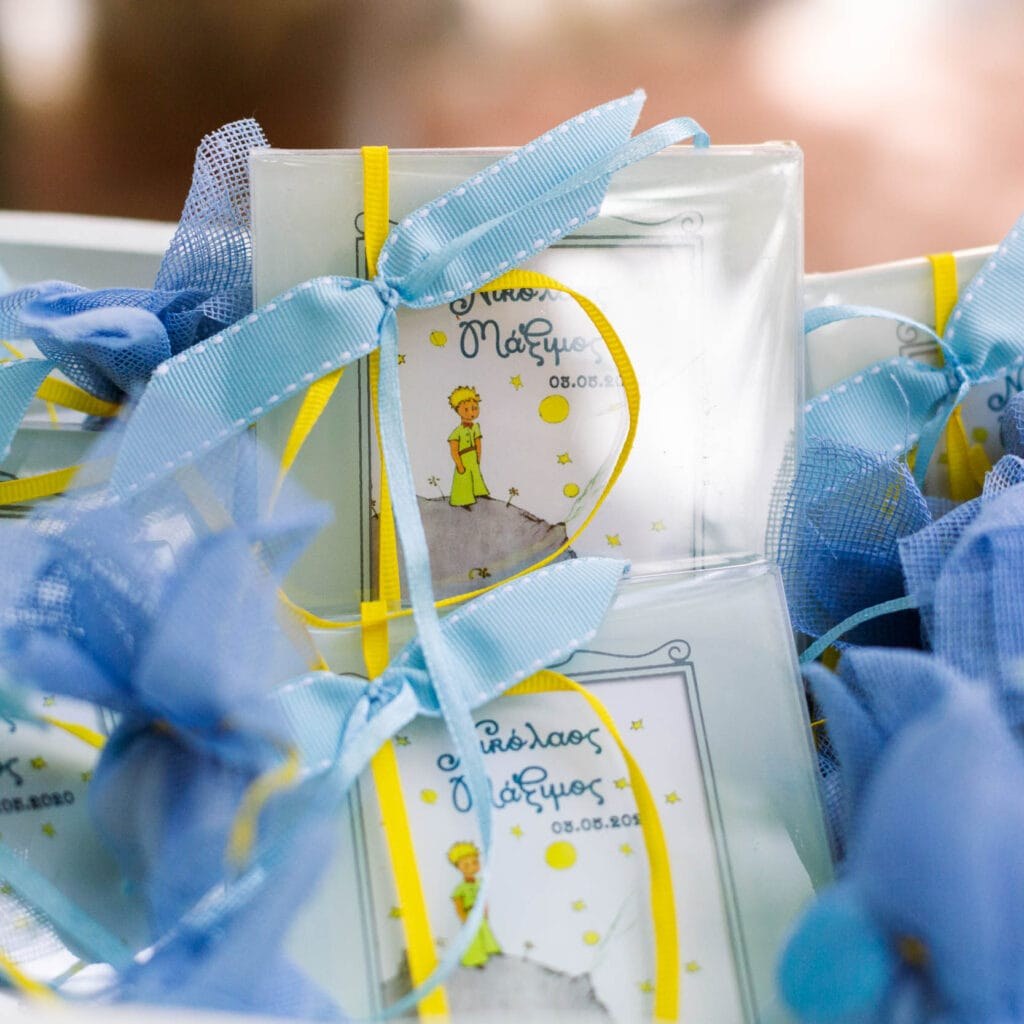 μπομπονιέρες βάπτισης με μικρό πρίγκιπα