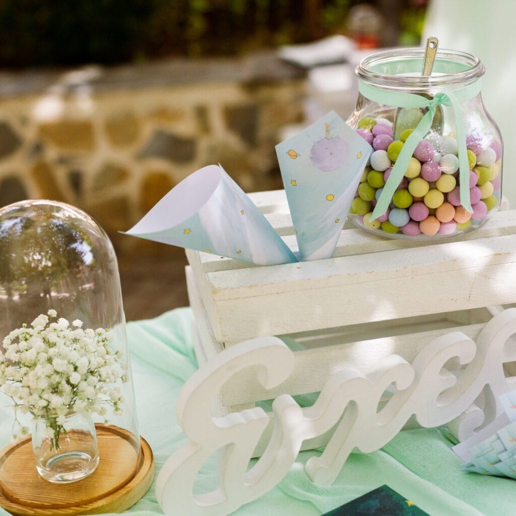 candy bar βάπτισης με μικρό πρίγκιπα