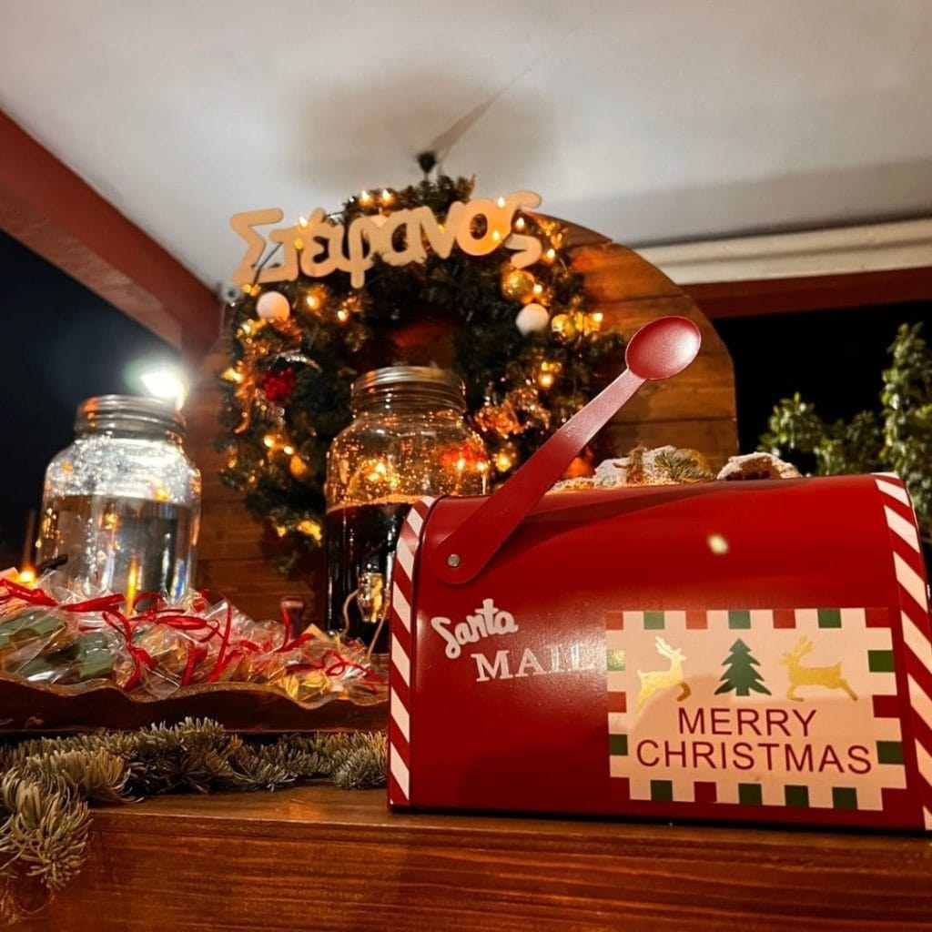 χριστουγεννιάτικο candy bar βάπτισης