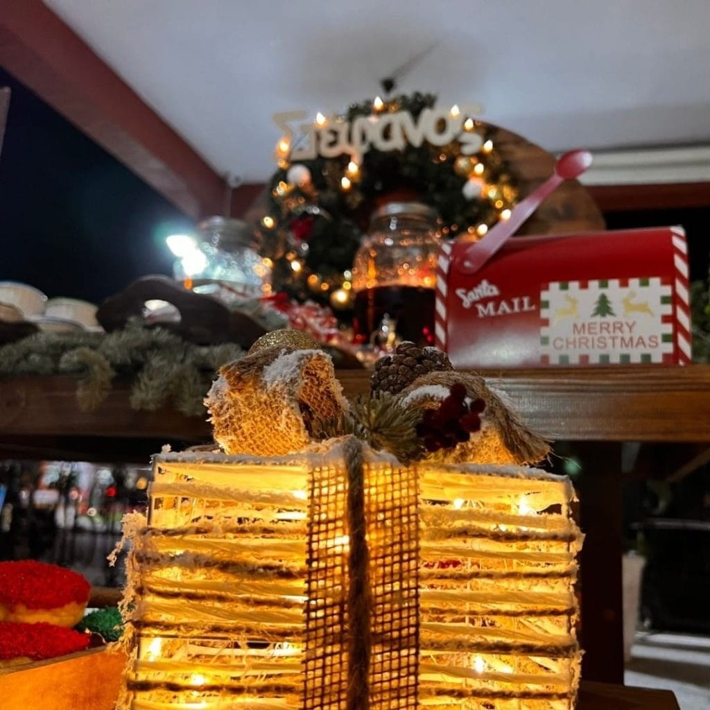 χριστουγεννιάτικο candy bar βάπτισης