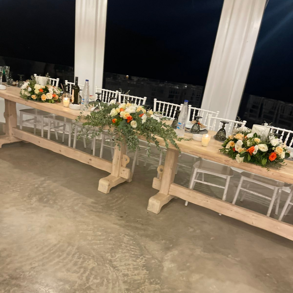 στολισμός δεξίωσης στη Μήλο