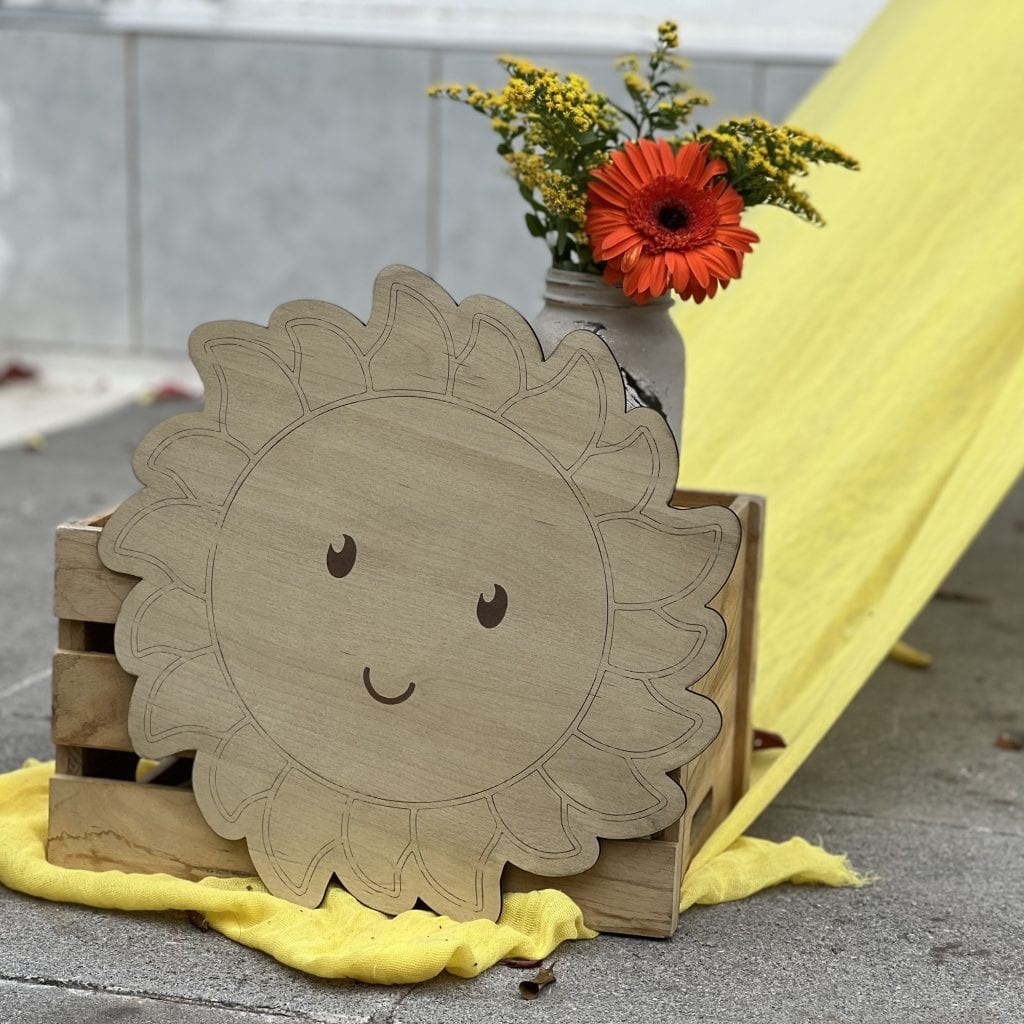 Στολισμός βάπτισης με ηλιοτρόπια