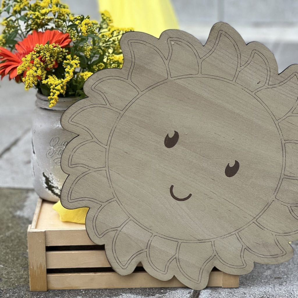 Στολισμός βάπτισης με ηλιοτρόπια