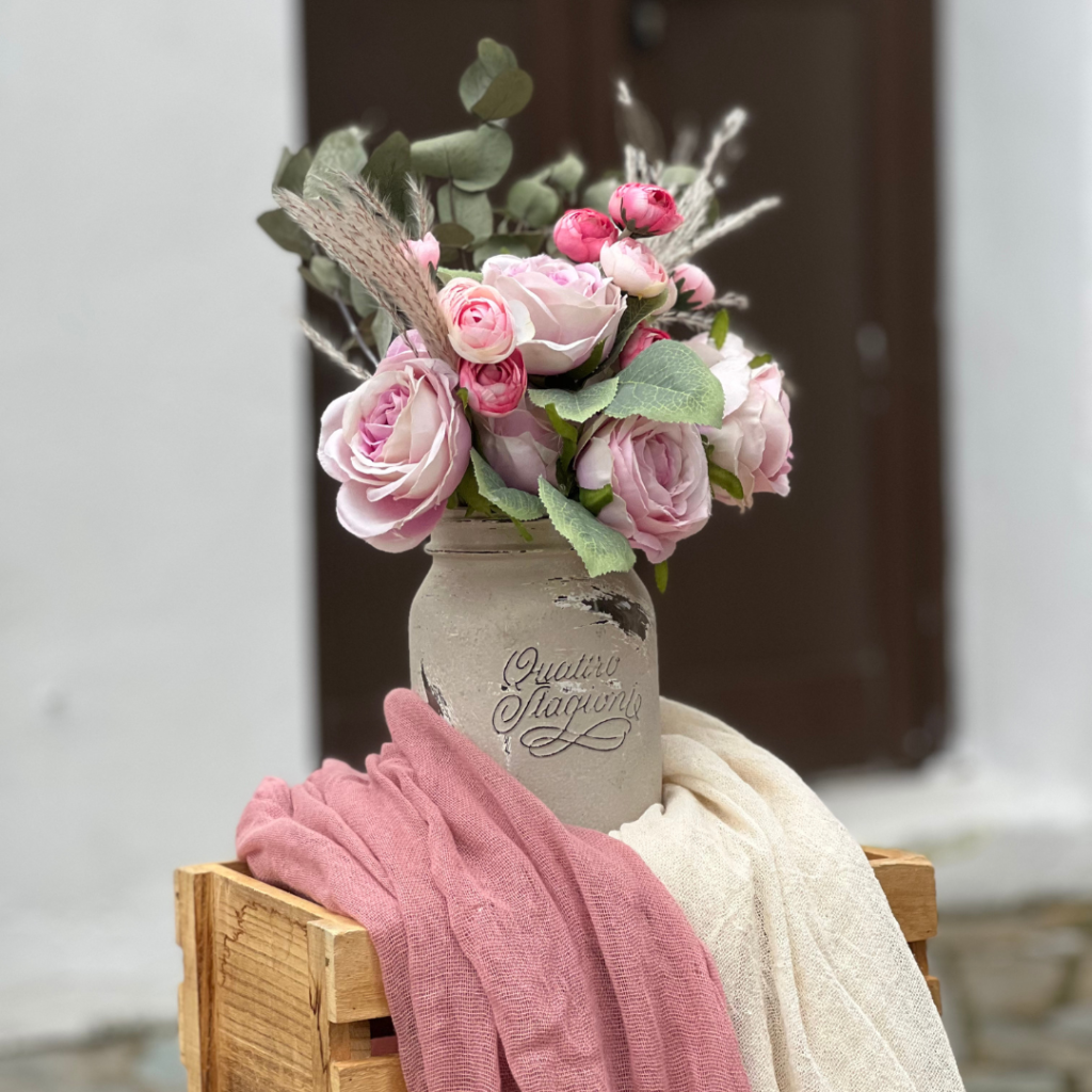 στολισμός βάπτισης με welcome και boho στοιχεία