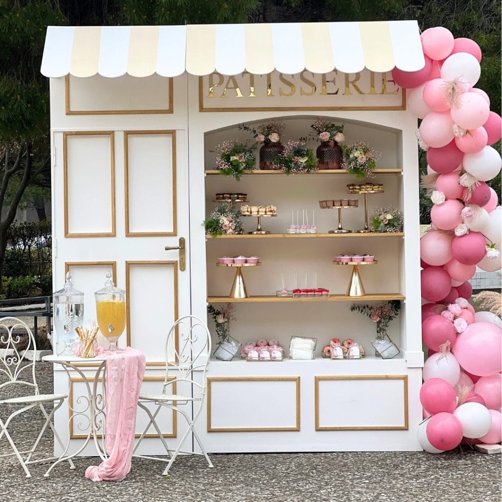 candy bar βάπτισης για κορίτσι - γαλλικό patisserie