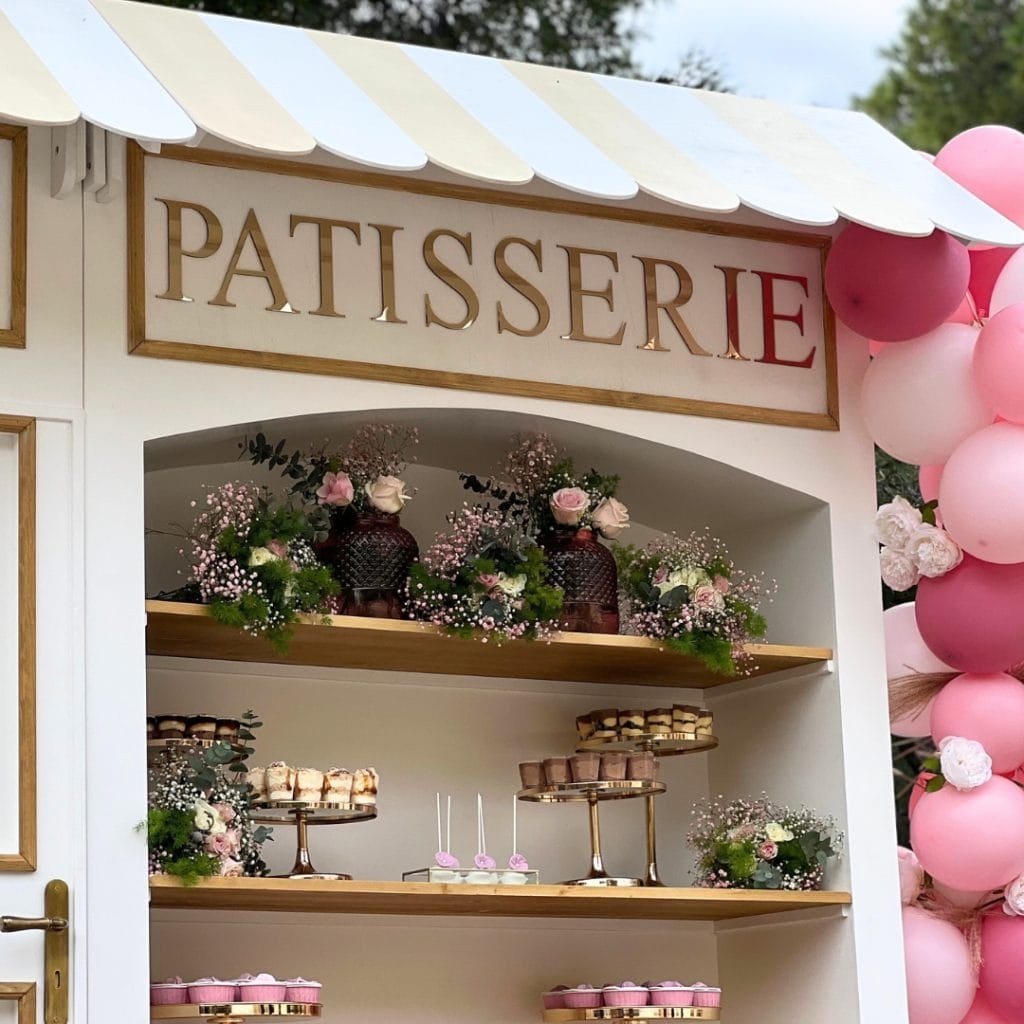 candy bar βάπτισης για κορίτσι - γαλλικό patisserie
